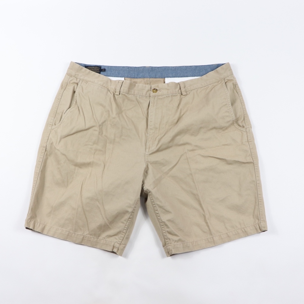 Pendleton Mens 42 Casual Flat Front Shorts Khaki